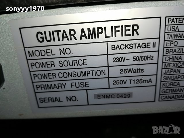 PEAVEY GUITAR AMPLIFIER-ВНОС GERMANY 1302231922, снимка 15 - Ресийвъри, усилватели, смесителни пултове - 39663683