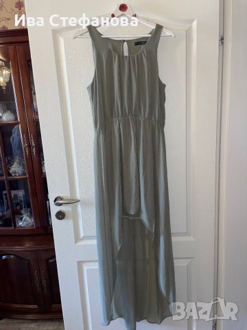 Разкошна феерична асиметрична зелена елегантна официална парти шаферска шаферка рокля , снимка 4 - Рокли - 41605643