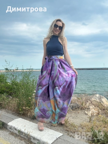 Дамска сатен пола XS-M, снимка 6 - Поли - 52004342