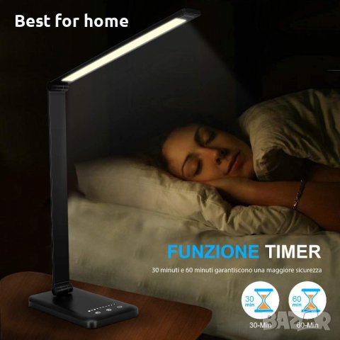 Настолна лампа SLATOR с функция за защита на очите, резлични режими на бяло, снимка 7 - Настолни лампи - 39641099
