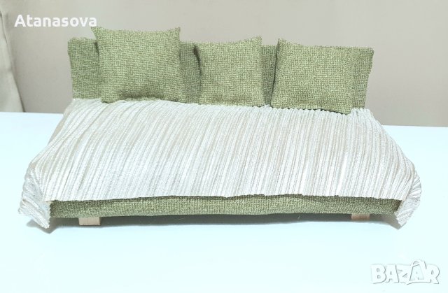 Мини диван за кукла Барби, обзавеждане за кукли