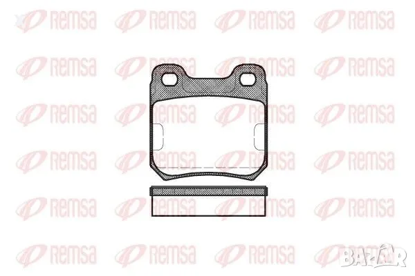 Trusting 284.0 Задни накладки OPEL Senator B, Omega A, Calibra A 1986-1997 OE 1605688 OE 90485137   