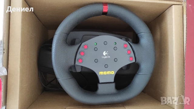 Кормило Logitech Momo Racing Force Feedback Wheel, снимка 7 - Клавиатури и мишки - 50908524