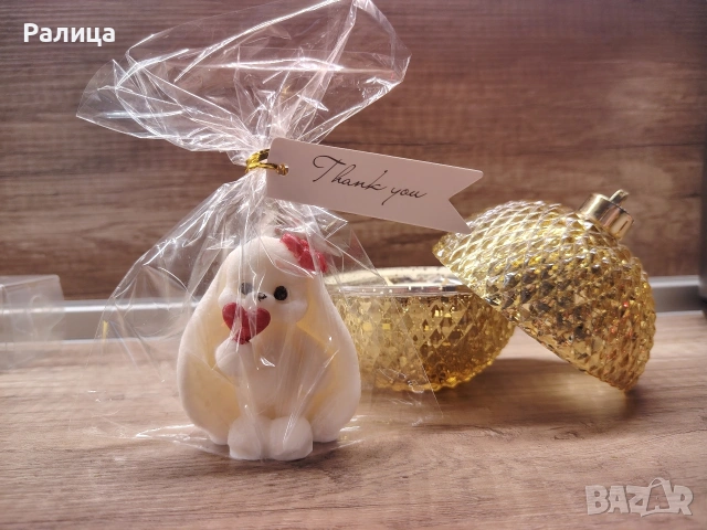 Ароматна свещ - зайче. Подарък за всеки повод