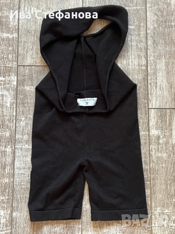 Нов спортно елегантен ежедневен вискоза къс гащеризон еластичен черен Alice Evis , снимка 4 - Гащеризони - 51672578