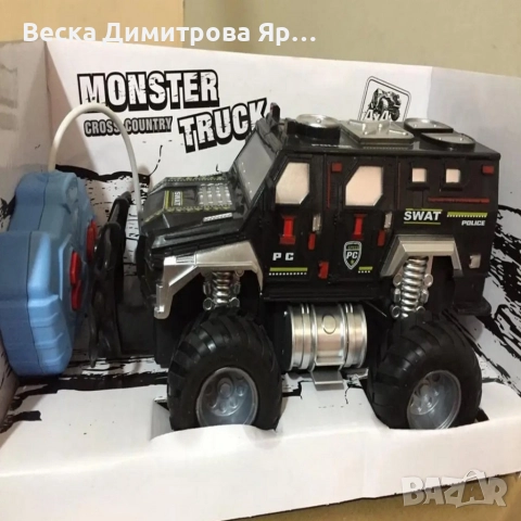 Радиоуправляемият джип Monster Truck SWAT 4x4, снимка 2 - Коли, камиони, мотори, писти - 52684990