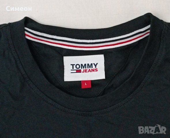 Tommy Hilfiger оригинална тениска L памучна фланелка, снимка 3 - Тениски - 41060470
