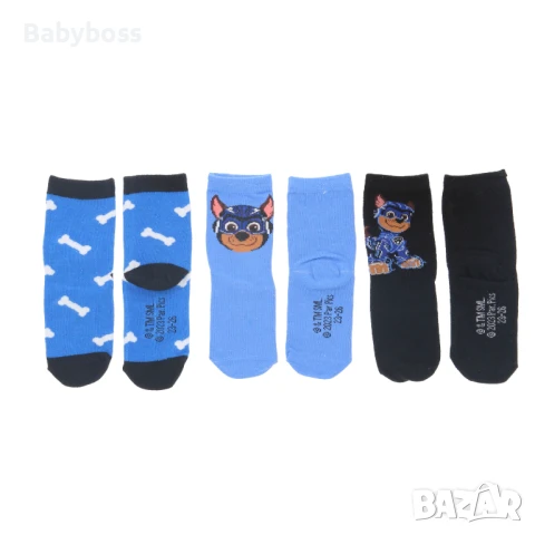 Чорапи за момче Пес Патрул - 3 чифта