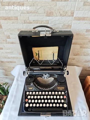 Стара пишеща машина Continental WW - Made in Germany - 1930 год. - Антика, снимка 2 - Антикварни и старинни предмети - 55886805