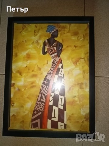 Лот картини пана -африканки, снимка 3 - Картини - 41715629