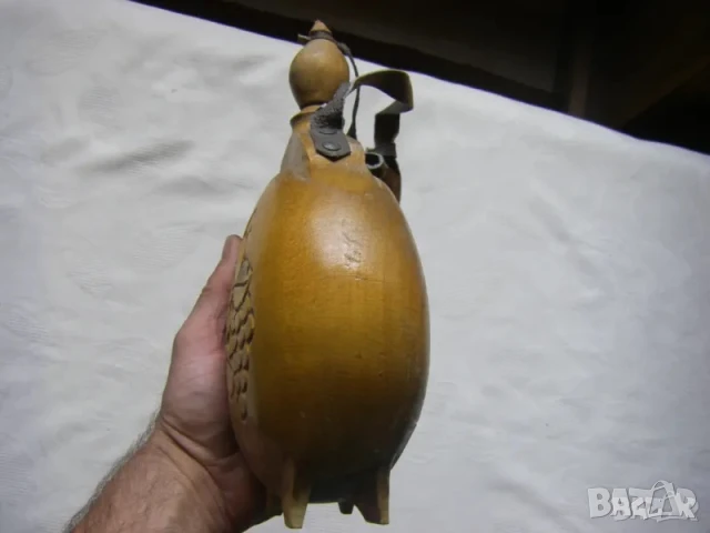 Стара дървена бъклица от 80-те години., снимка 4 - Антикварни и старинни предмети - 50982391