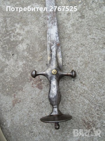 Стар Индо-Персийски Тулвар 19 век сабя меч острие шамшир, снимка 7 - Антикварни и старинни предмети - 40037144