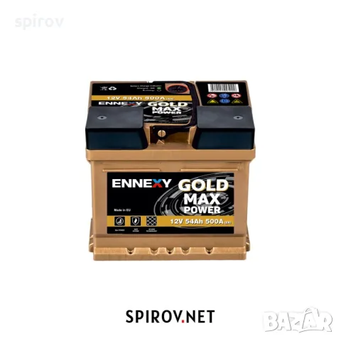 Акумулатор Ennexy Gold Max Power 12V 54AH 500A, снимка 1 - Части - 55701810