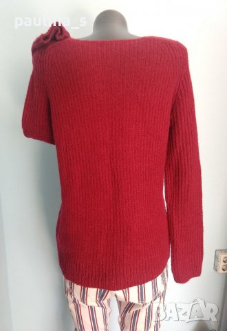 Пухкав дизайнерски пуловер от мохер и примеси "samsoe & samsoe"®, снимка 4 - Блузи с дълъг ръкав и пуловери - 40154204