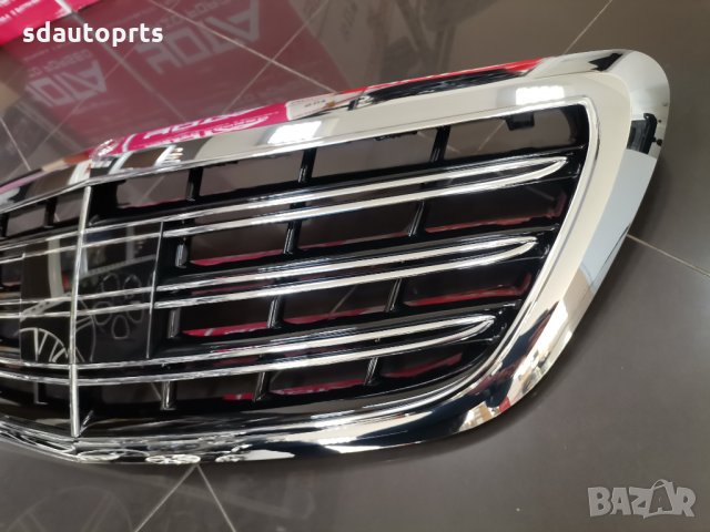 Нова Централна Решетка Mercedes S Facelift W222 Lift AMG 63 65 S63, снимка 2 - Части - 35739780