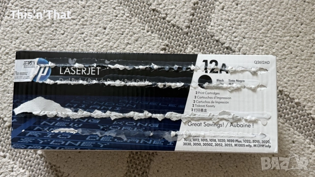 Тонер HP 12A за 1010/1020/3000 - Q2612AD черен