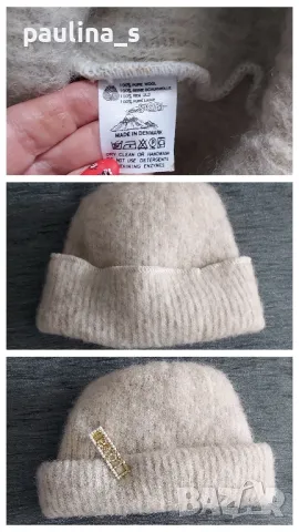 Черен комплект от шапка и шал в черно, снимка 12 - Шапки - 16230203