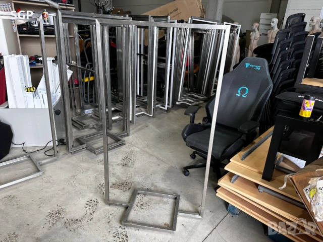 Иноксов щендер за дрехи – 80×140×40 см, снимка 2 - Декорация за дома - 53328725