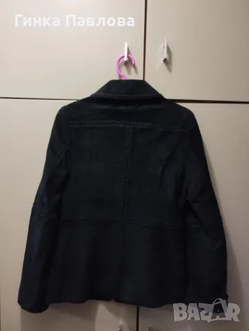 Дамско яке-естествен велур -Mango -S, снимка 2 - Якета - 48205176