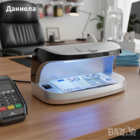 Детектор за фалшиви банкноти – преносим UV детектор с магнитен сензор и вградена батерия