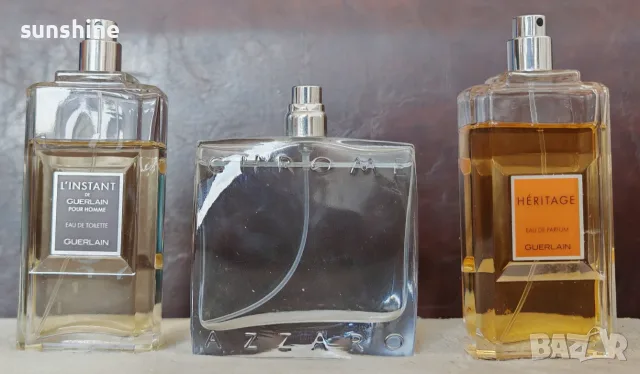 Мъжки Парфюми от лична колекция * Guerlain 100ml: L'instant EDT и Héritage EDP * Azzaro Chrome EDT
