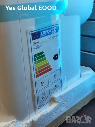MIDEA Penguin 3-в-1 мобилен климатик 12000 BTU + обезвлажнител, снимка 7 - Климатици - 51681299