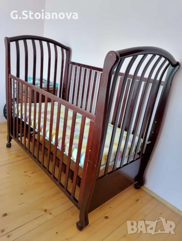 Продавам бебешко детско легло 60/120см, снимка 3 - Кошарки - 53814218