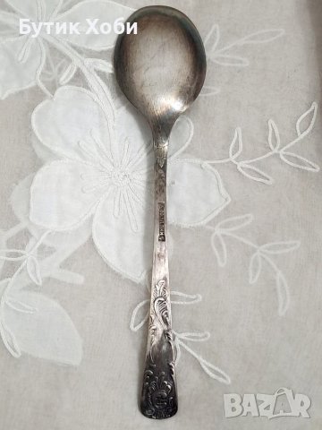 Комплект мелхиорови лъжици, СССР, снимка 6 - Антикварни и старинни предмети - 40792860