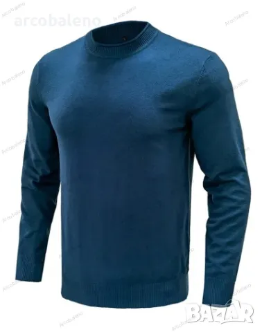 Едноцветен мъжки пуловер с дълъг ръкав, 8цвята , снимка 16 - Пуловери - 47999244
