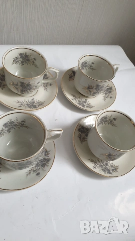 Сервиз за кафе - 13 части - фабрика Коста Йорданов гр.Видин, снимка 4 - Колекции - 53661366