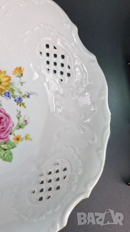 Ажурна порцеланова купа Pirkenhammer, снимка 5 - Други - 52856557