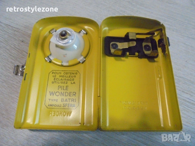 № 8525 Ретро фенерче WONDER Type SAVOY – Vintage Франция, снимка 4 - Други ценни предмети - 53803309