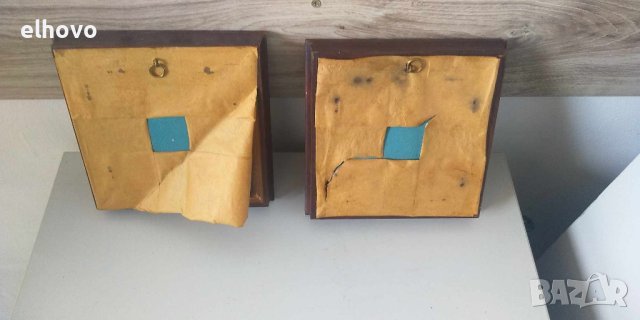 Картини в дървена рамка 16x16см, снимка 4 - Антикварни и старинни предмети - 42187081