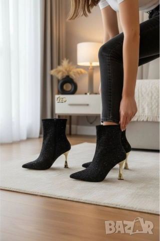 дамски боти на ток versace miu miu chanel , снимка 18 - Дамски боти - 52031515
