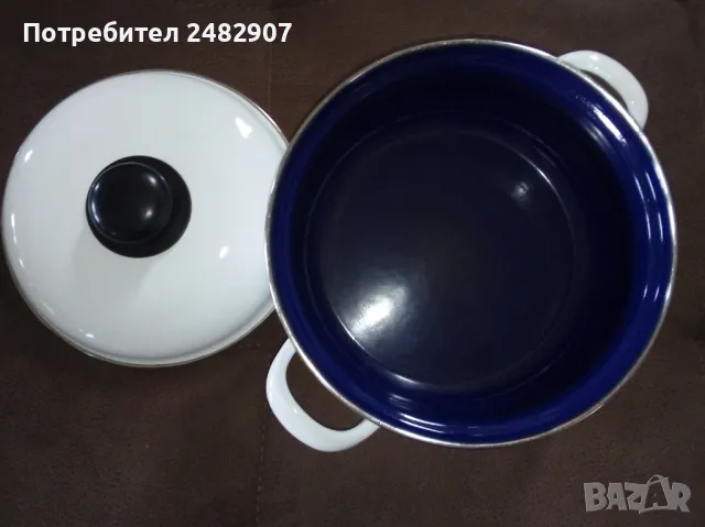 Емайлирана тенджера - ретро, снимка 7 - Съдове за готвене - 48639058
