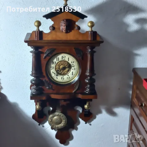 Старинен стенен Junghans , снимка 4 - Антикварни и старинни предмети - 49306706