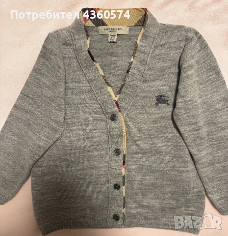 Бебешка блуза Burberry 74-80см