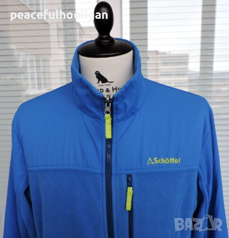 Schoffel мъжко синьо поларено яке за планина  с цип като ново, размер XL, снимка 3 - Якета - 53394369