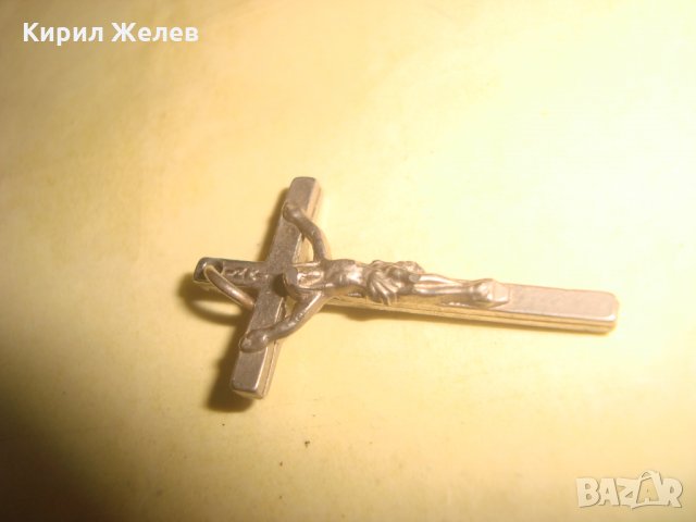 СТАРО КАТОЛИЧЕСКО СРЕБРИСТО КРЪСТЧЕ РАЗПЯТИЕ 24829, снимка 5 - Антикварни и старинни предмети - 34552675