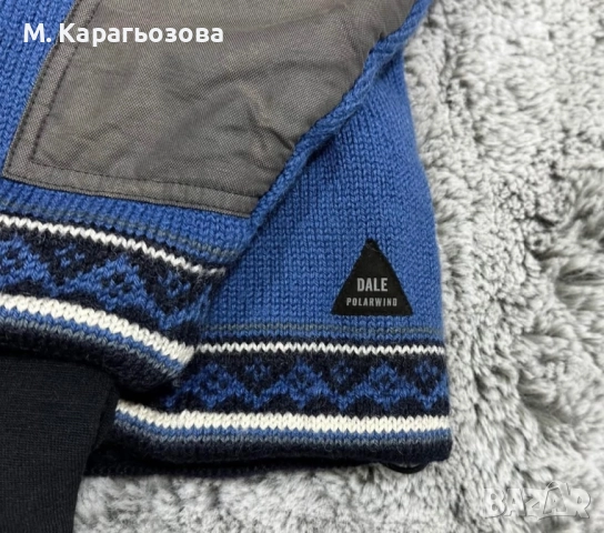 Мъжки вълнен Windstopper Dale of Norway, Размер М, снимка 3 - Пуловери - 52744023
