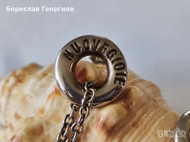 Сребърен комплект гривна с обеци Nuove Gioie, снимка 9 - Гривни - 49560739