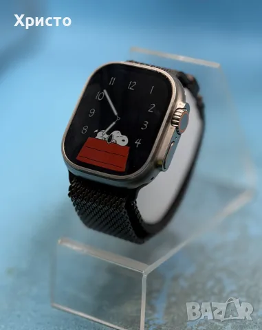 Смарт часовник Apple Watch Ultra 1st Gen GPS + Cellular 49mm Titanium – Black Milanese Strap