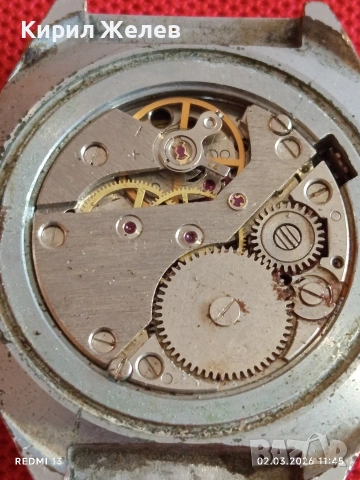Стар механичен часовник РАКЕТА ВЕЧЕН КАЛЕНДАР рядък за КОЛЕКЦИЯ 53743, снимка 6 - Антикварни и старинни предмети - 53677183