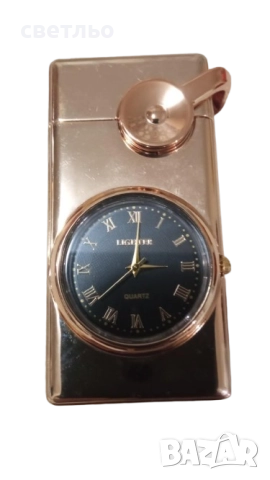 ветроупорни запалка+кварцов часовник, снимка 4 - Запалки - 52345667