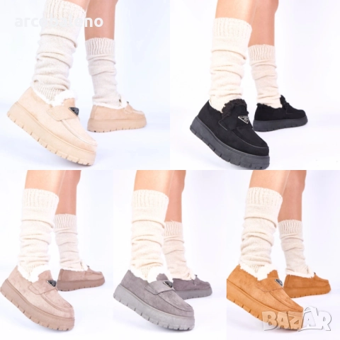 Дамски мокасини на платформа с подплата от Kirby, 5цвята 