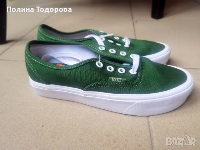 Ярко зелени гуменки VANS , номер 35, снимка 7 - Кецове - 38820314