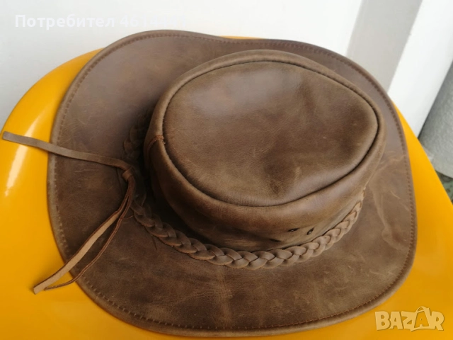 краварска шапка от естествена дебела кожа, снимка 4 - Екипировка - 52183771
