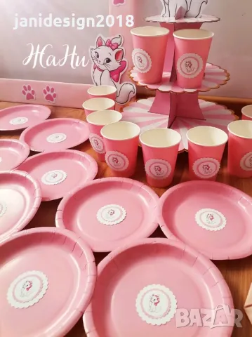 украса За детски рожден ден на тема коте Мери 