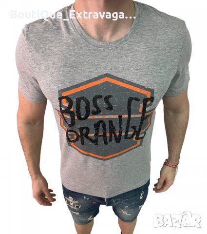 Мъжка тениска Boss Orange Grey !!!