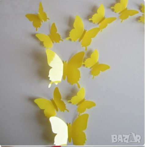 Разпродажба на 3d Пеперуди декорация за стена 12 броя, снимка 3 - Декорация за дома - 42052909